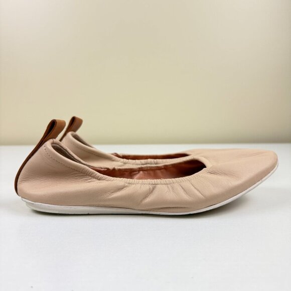 EUC Mercedes Castillo Carola Ballet Flats in Beige Leather - Picture 3 of 8